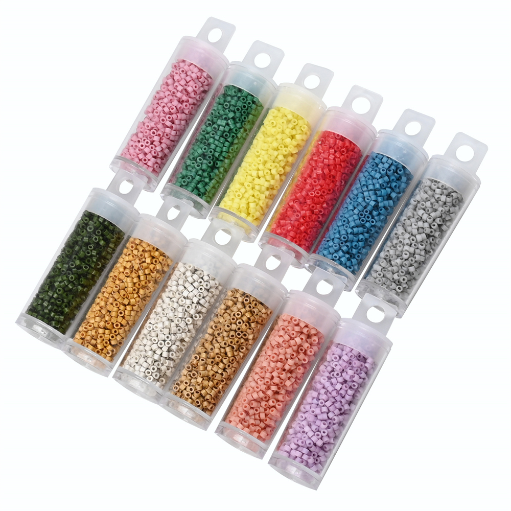 Glass Seed Beads 2Mm Jewelry Making - 10 กรัมญี่ปุ่น Frosted ลูกปัดแก้วขนาดเล็ก 10/0 สีสัน