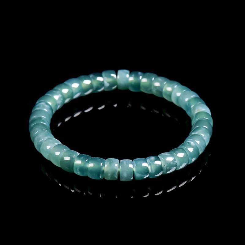 หยกแท้เกรดเอ สีน้ำเงินแบบโบราณ - Beading บทวิจารณ์และราคา