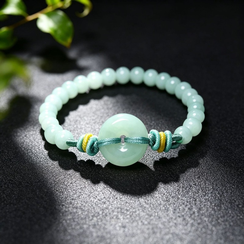 สร้อยข้อมือลูกปัดหยกพม่าแท้สีน - Beading บทวิจารณ์และราคา