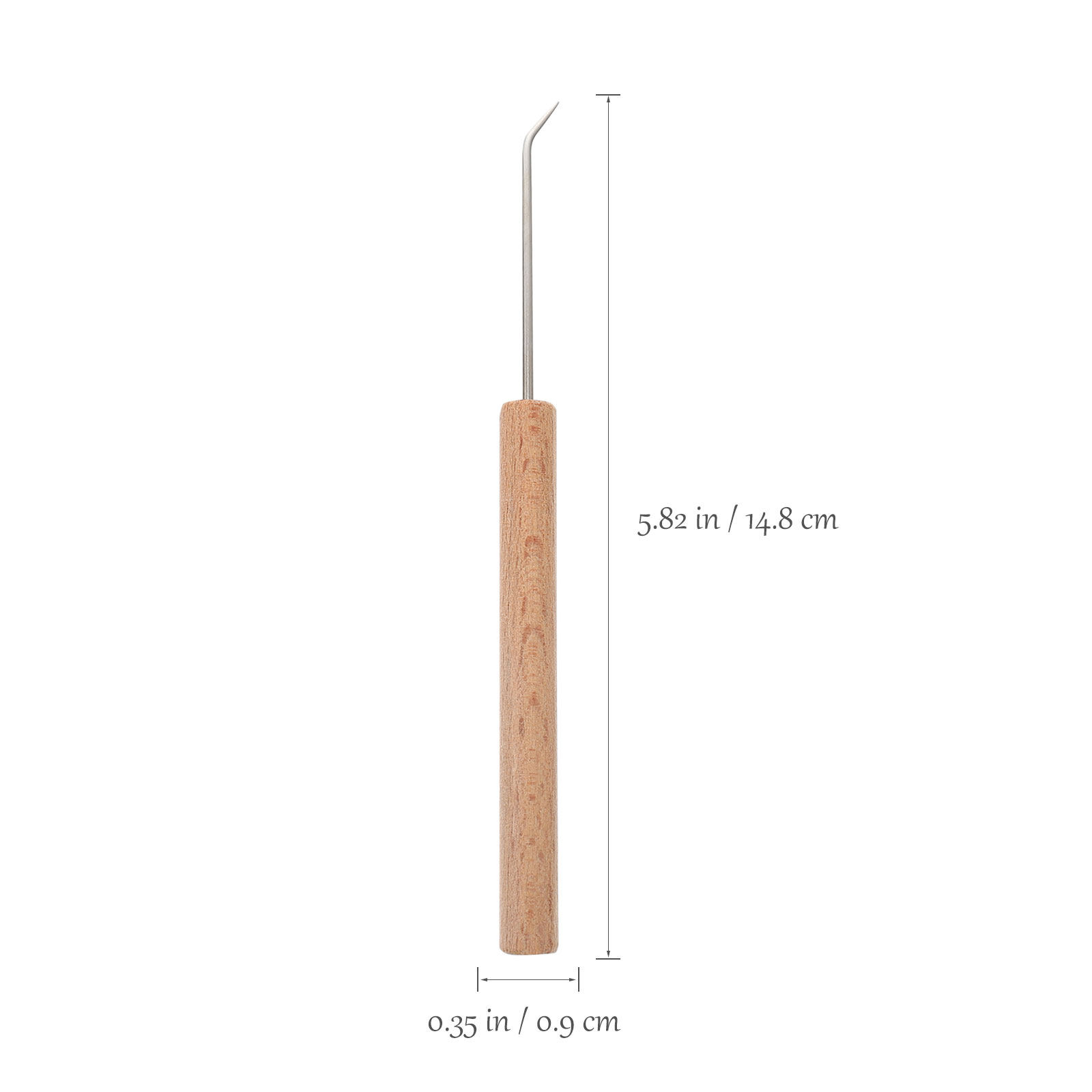 1 ชิ้น เข็มโครเชต์ ด้ามจับไม้  - Wooden Crochet Hooks Ergonomic Handle บทวิจารณ์และราคา